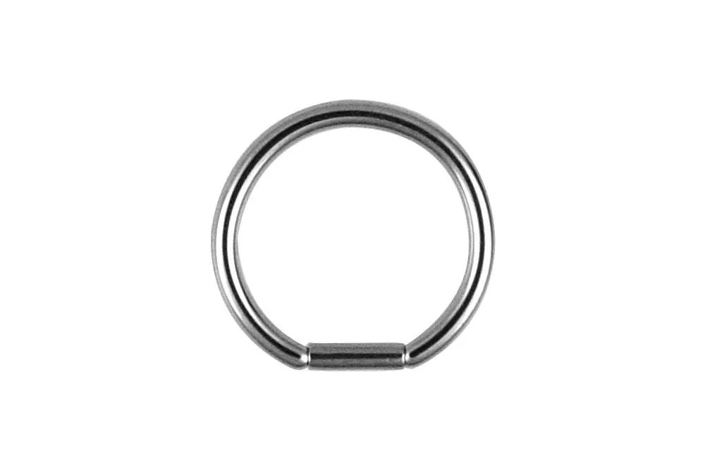 🦚 Bar Closure Ring aus Chirurgenstahl in 1.2mm/1.6mm/2.0mm Stärke