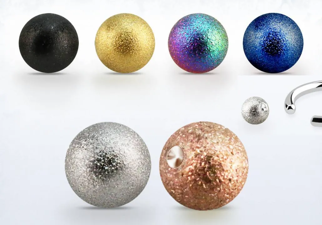 🦚 Klemmkugel BCR-Ball Diamantoptik silberfarbig schwarz goldfarbig roségoldfarbig rainbow dunkelblau